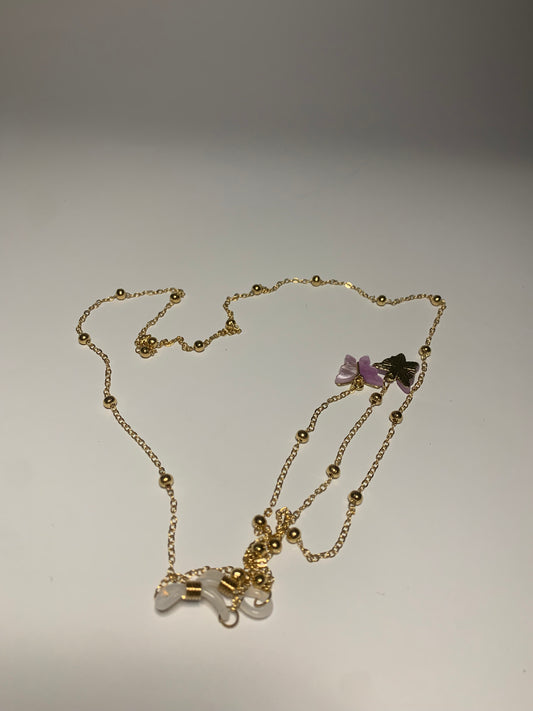 BUTTERFLY CHAIN - PURPLE CHARM - STRAYA Butterfly chain