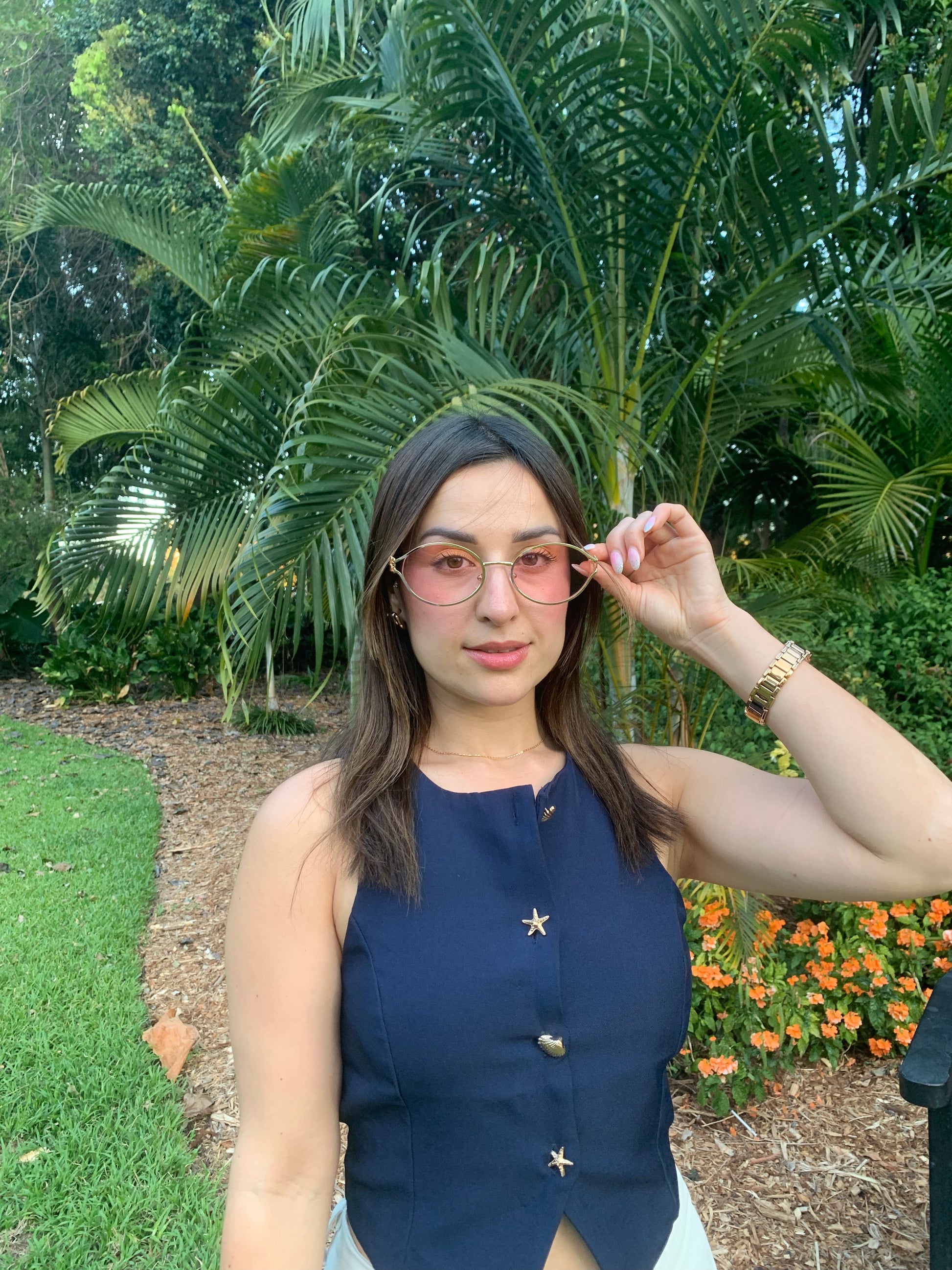 PINKY LADY - OVAL PINK & GOLD - STRAYA Oval