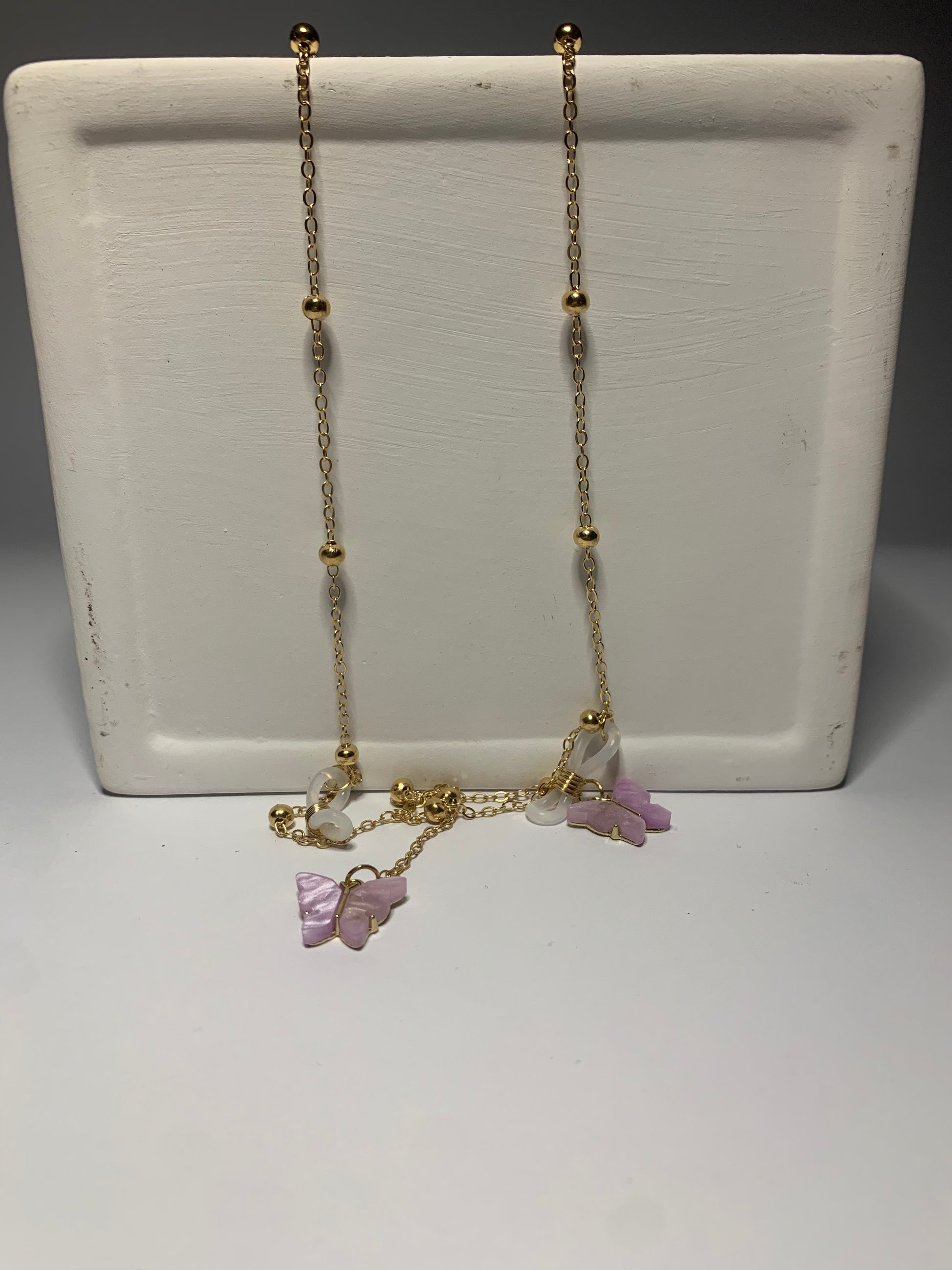 BUTTERFLY CHAIN - PURPLE CHARM - STRAYA Butterfly chain